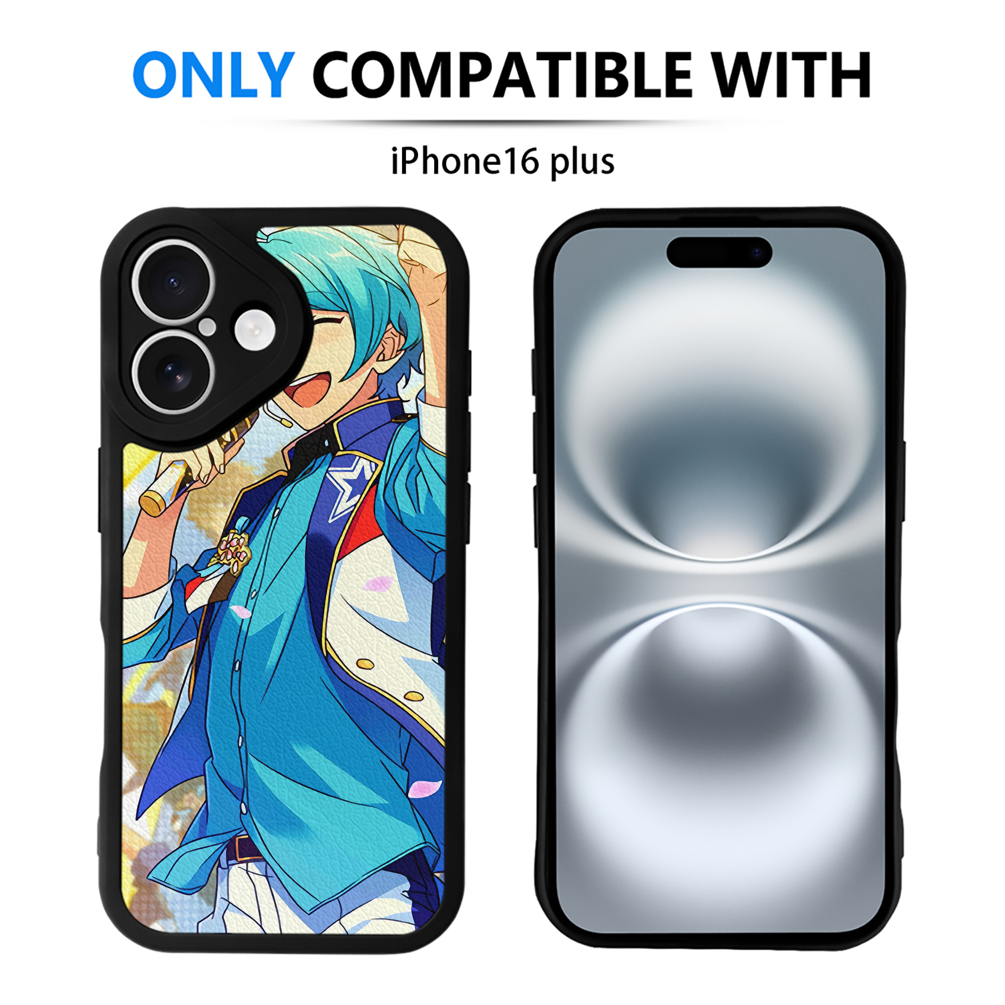 （画像用） あんさんぶるスターズ! Ensemble Stars 【iPhone 16シリーズ対応】シリコンスマホケース（レザー調） 材質：シリコン